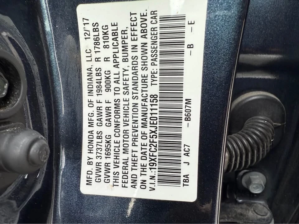 2018 Honda Civic 10th Gen - Image 15 of 20