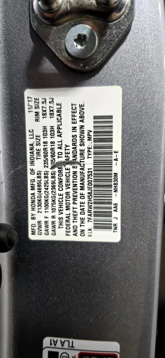 2018 Honda CR-V 5th Gen - Image 6 of 19