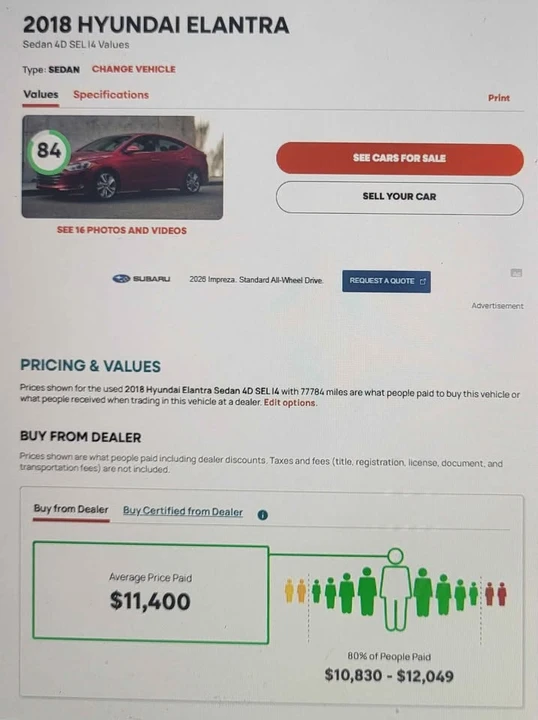 2018 Hyundai Elantra - Image 12 of 13