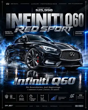 2018 Infiniti Q60 Red Sport 400 AWD