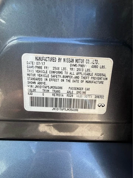 2018 Infiniti Q50 - Image 7 of 7