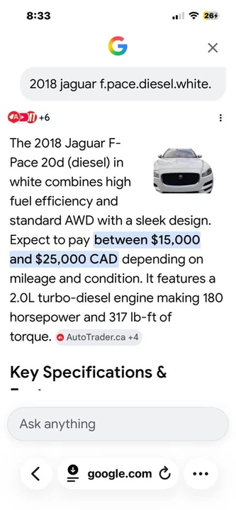 2018 Jaguar F-Pace - Image 7 of 7