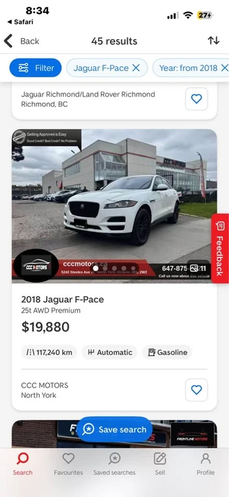2018 Jaguar F-Pace - Image 5 of 7