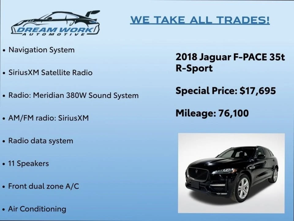 2018 Jaguar F-Pace - Image 2 of 20