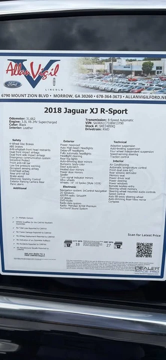 2018 Jaguar X351 XJ - Image 2 of 2