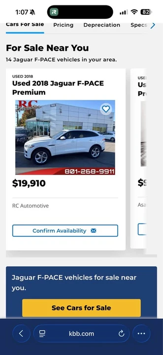 2018 Jaguar F-Pace - Image 12 of 13