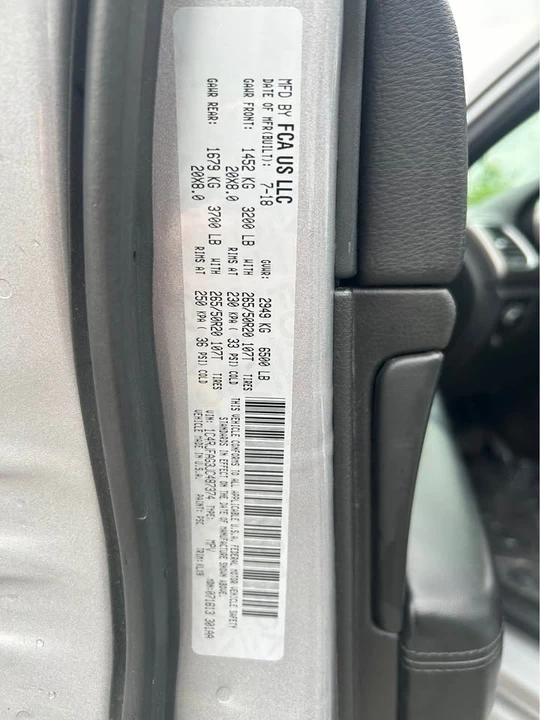 2018 Jeep WK2 Grand Cherokee - Image 18 of 18