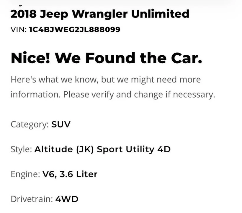 2018 Jeep JK Wrangler - Image 7 of 7