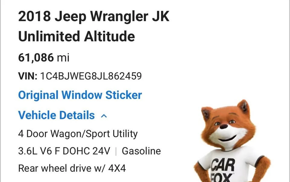 2018 Jeep JK Wrangler - Image 17 of 17