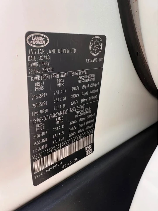 2018 Land Rover Discovery 5th Gen - Image 13 of 13