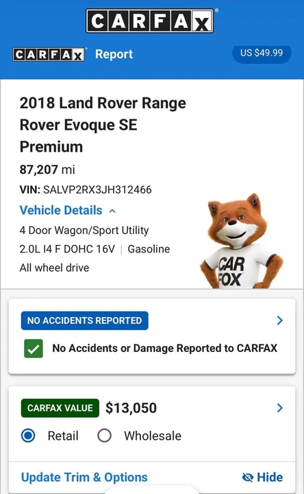 2018 Land Rover Range Rover Evoque 1st Gen - Image 14 of 14