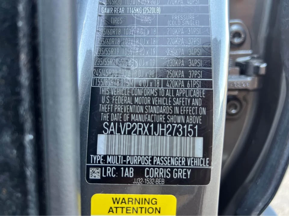 2018 Land Rover Range Rover Evoque 1st Gen - Image 14 of 14