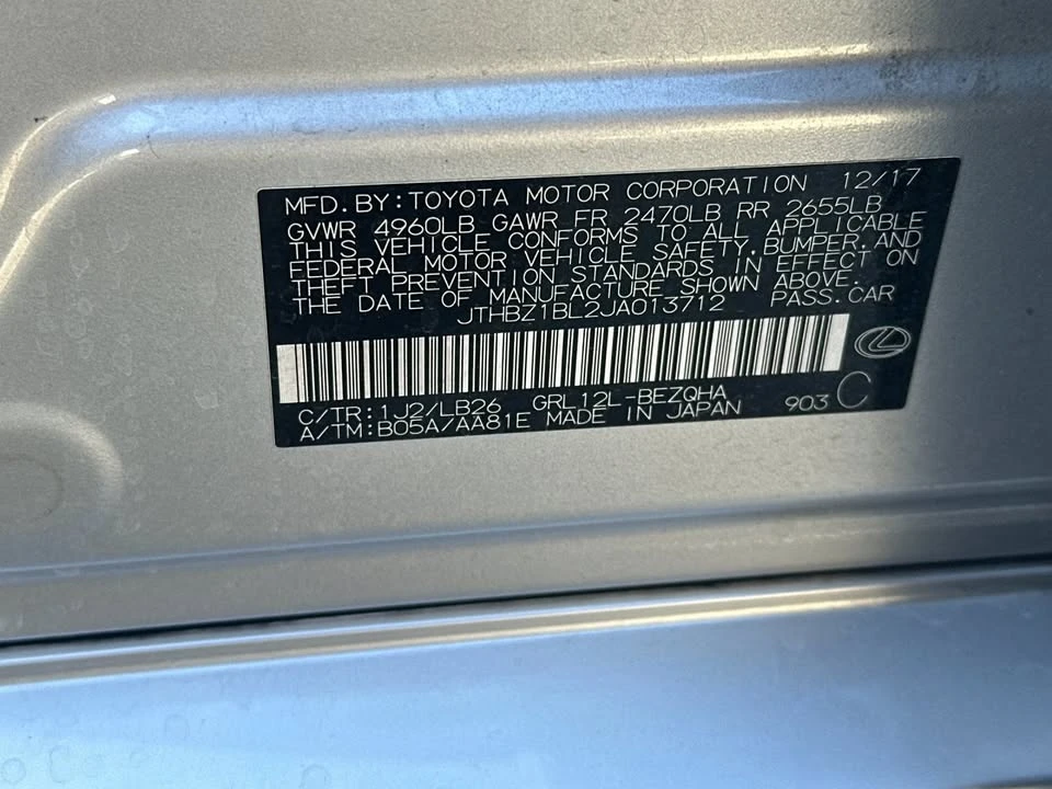 2018 Lexus GS 4th Gen - Image 20 of 20