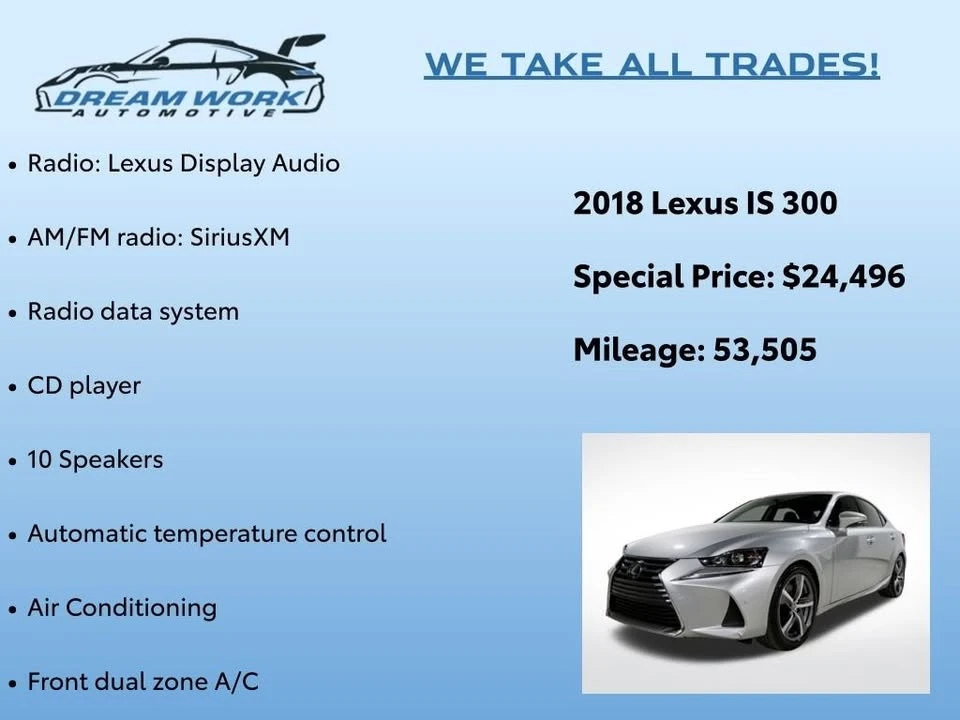 2018 Lexus IS 3rd Gen - Image 2 of 19