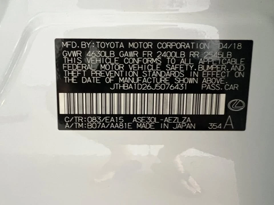 2018 Lexus IS 3rd Gen - Image 12 of 19