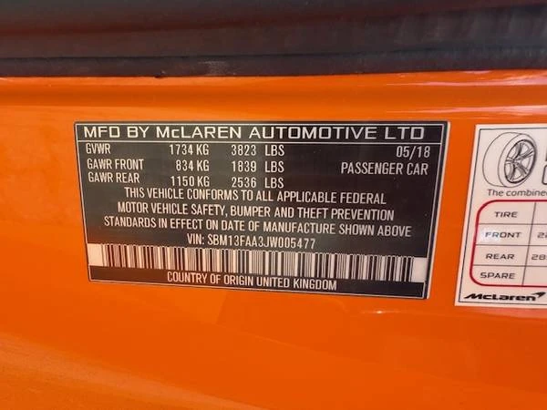 2018 McLaren 570S Spider - Image 16 of 18