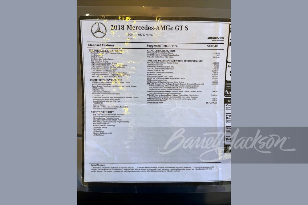 2018 Mercedes-Benz C190/R190 AMG GT - Image 10 of 20