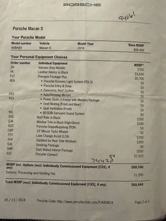 2018 Porsche Macan S - Image 6 of 7