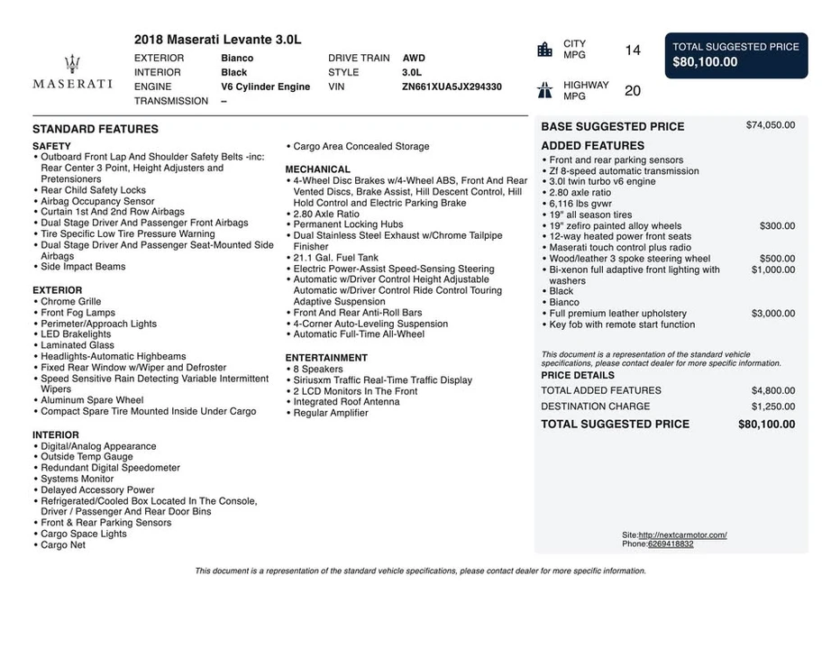 2018 Maserati Levante - Image 17 of 17