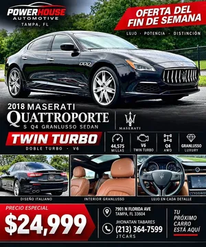2018 Maserati Quattroporte GTS GranLusso Sedan 4D