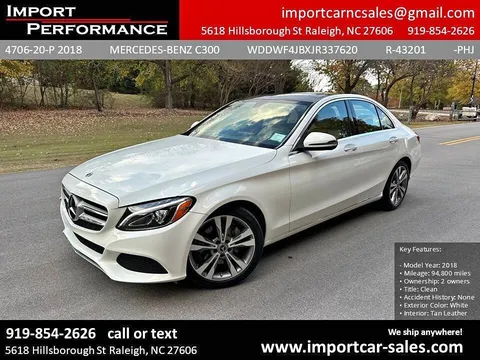 2018 Mercedes-Benz C300
