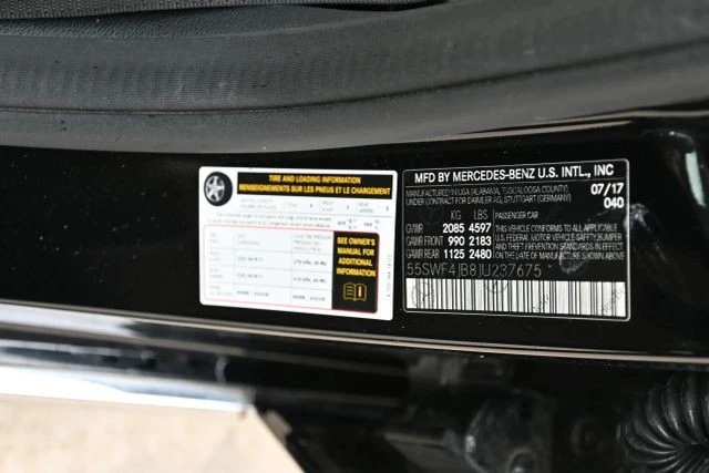 2018 Mercedes-Benz W205 C-Class - Image 21 of 21
