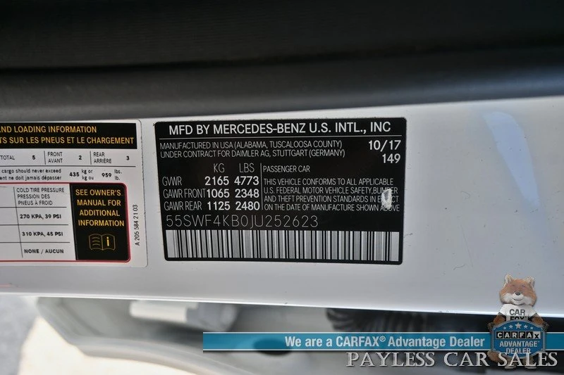 2018 Mercedes-Benz W205 C-Class - Image 19 of 20