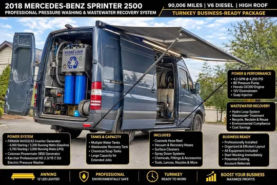 2018 Mercedes-Benz Sprinter 2500 Cargo High Roof w/144" WB Van 3D