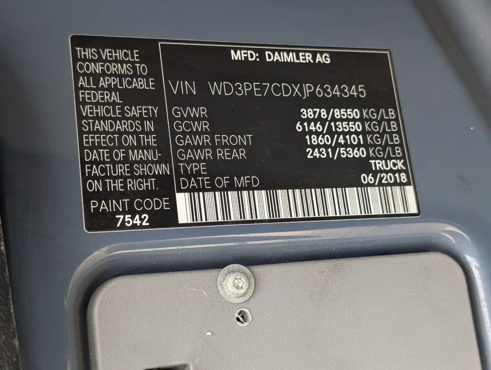 2018 Mercedes-Benz NCV3 Sprinter - Image 17 of 20