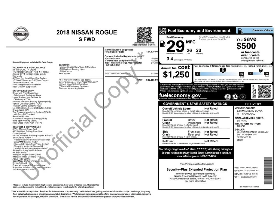2018 Nissan Rogue - Image 6 of 12