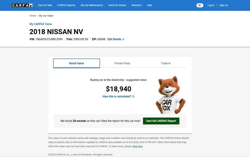2018 Nissan NV2500 - Image 16 of 16