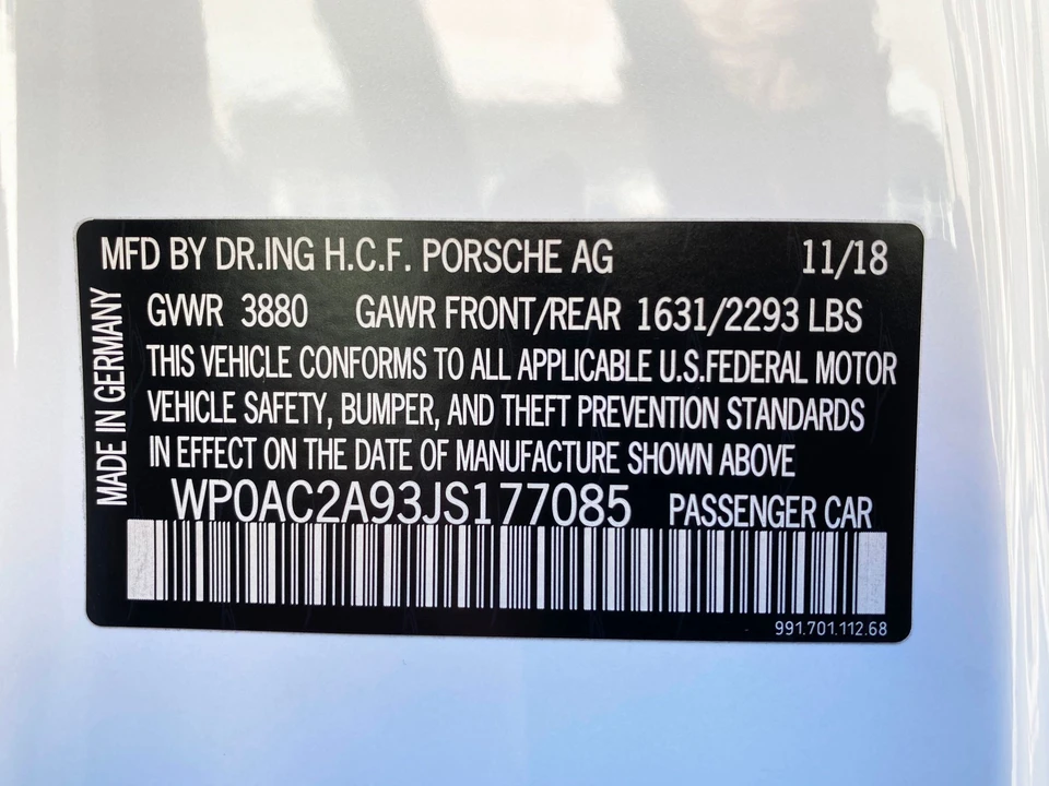 2018 Porsche 991 GT3 - Image 6 of 15