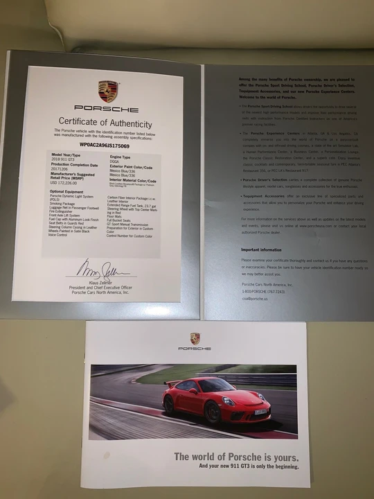 2018 Porsche 991 GT3 - Image 2 of 15