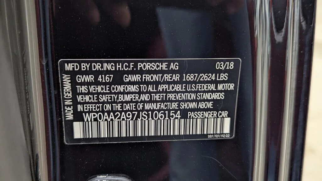 2018 Porsche 991 Carrera - Image 28 of 28