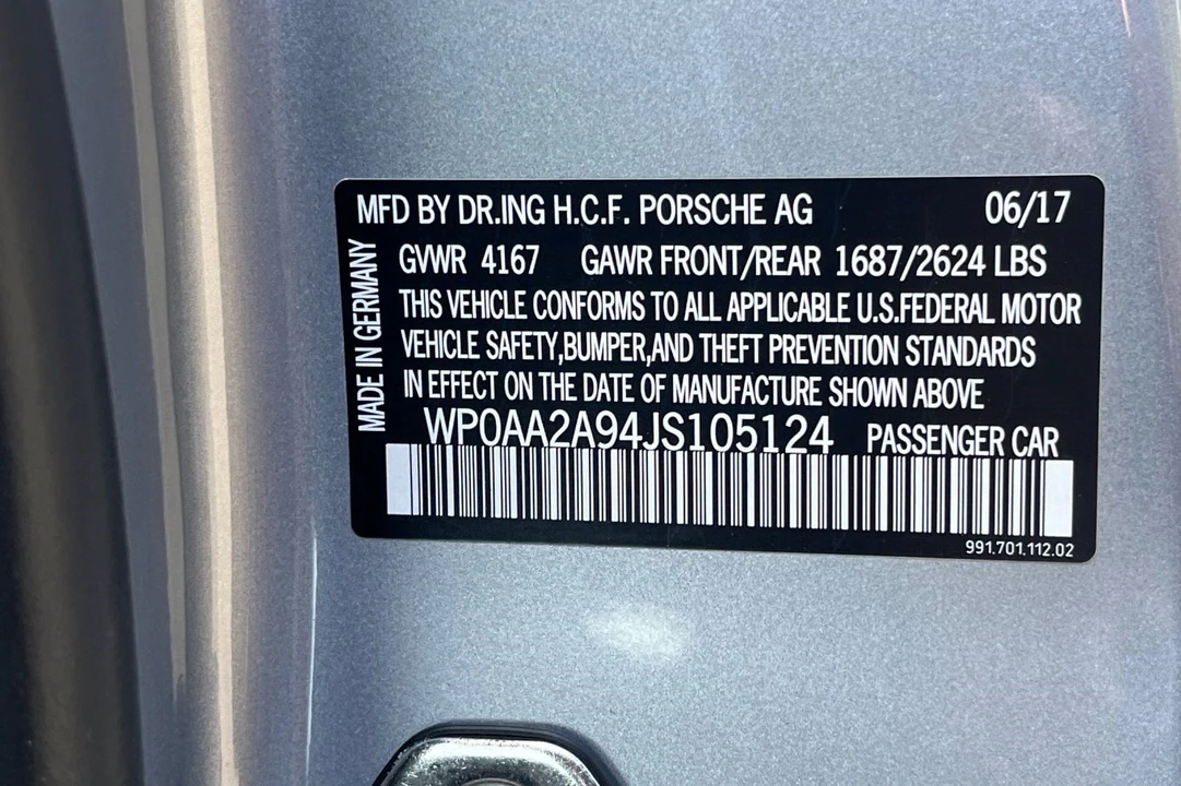 2018 Porsche 991 Carrera - Image 7 of 9