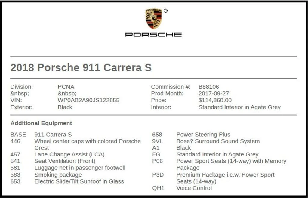 2018 Porsche 991 Carrera S - Image 6 of 25