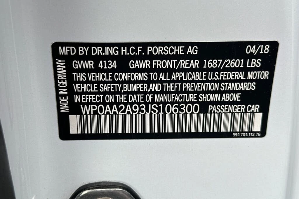 2018 Porsche 991 Carrera T - Image 27 of 27