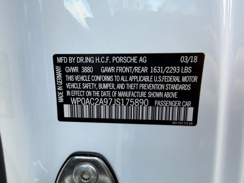 2018 Porsche 991 GT3 - Image 9 of 17