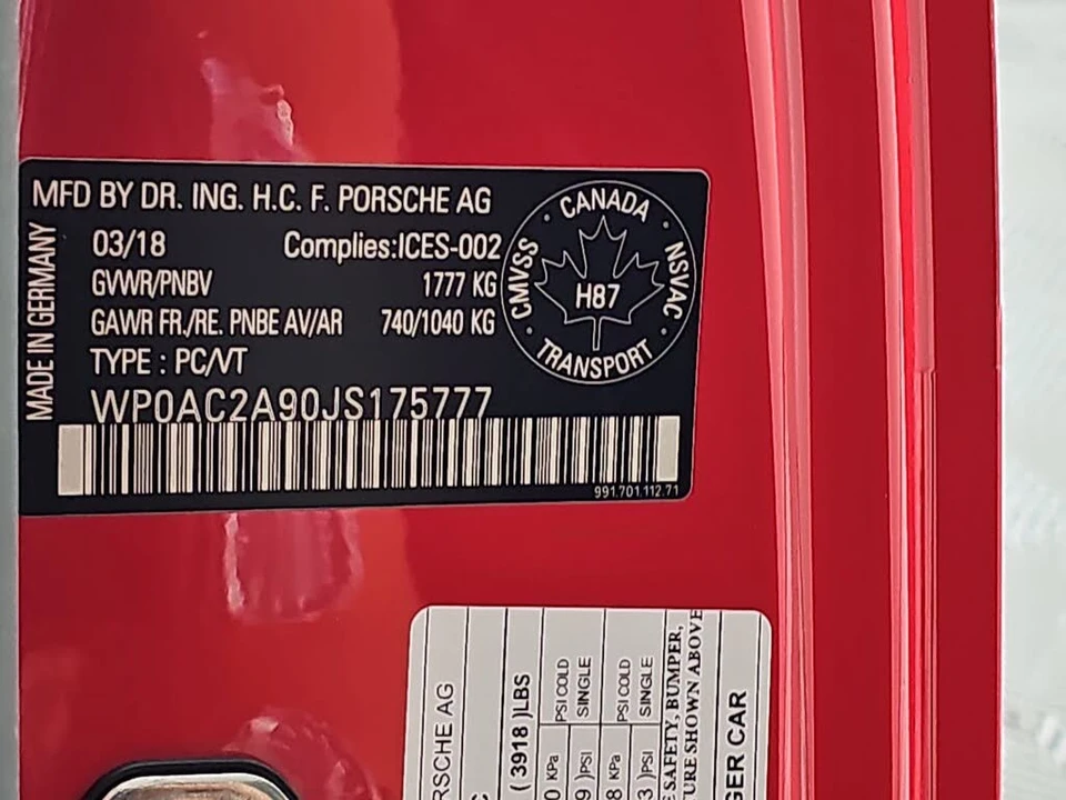 2018 Porsche 991 GT3 - Image 29 of 29