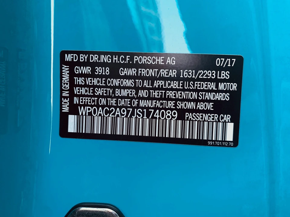 2018 Porsche 991 GT3 - Image 7 of 12