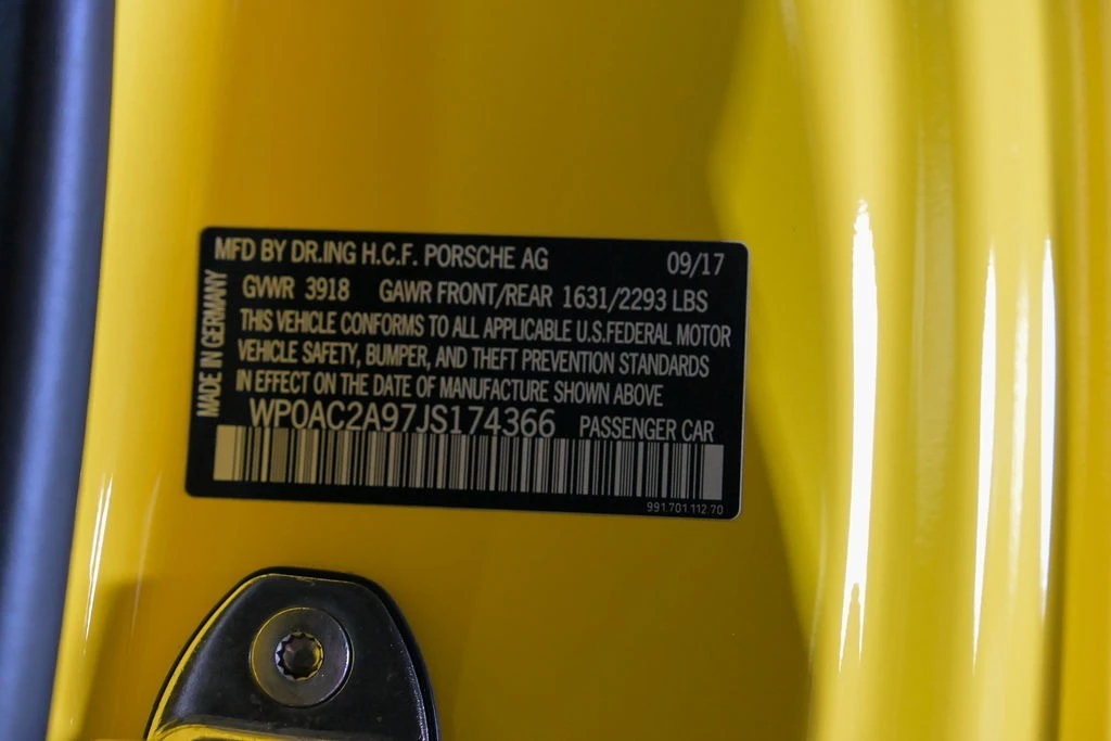 2018 Porsche 991 GT3 - Image 25 of 31