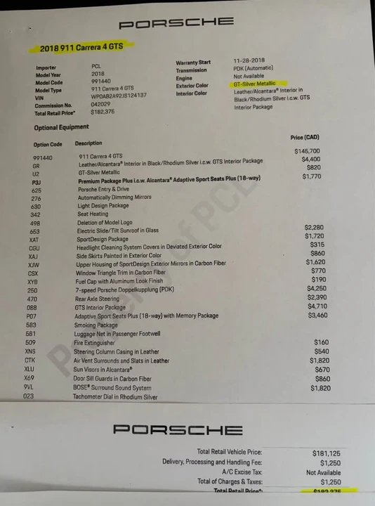 2018 Porsche 991 Carrera - Image 9 of 9