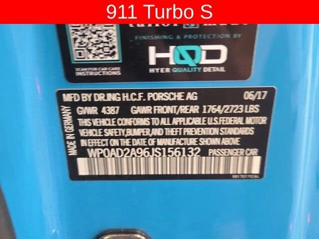 2018 Porsche 991 Turbo S - Image 21 of 21