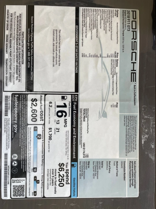 2018 Porsche 991 GT3 - Image 20 of 20