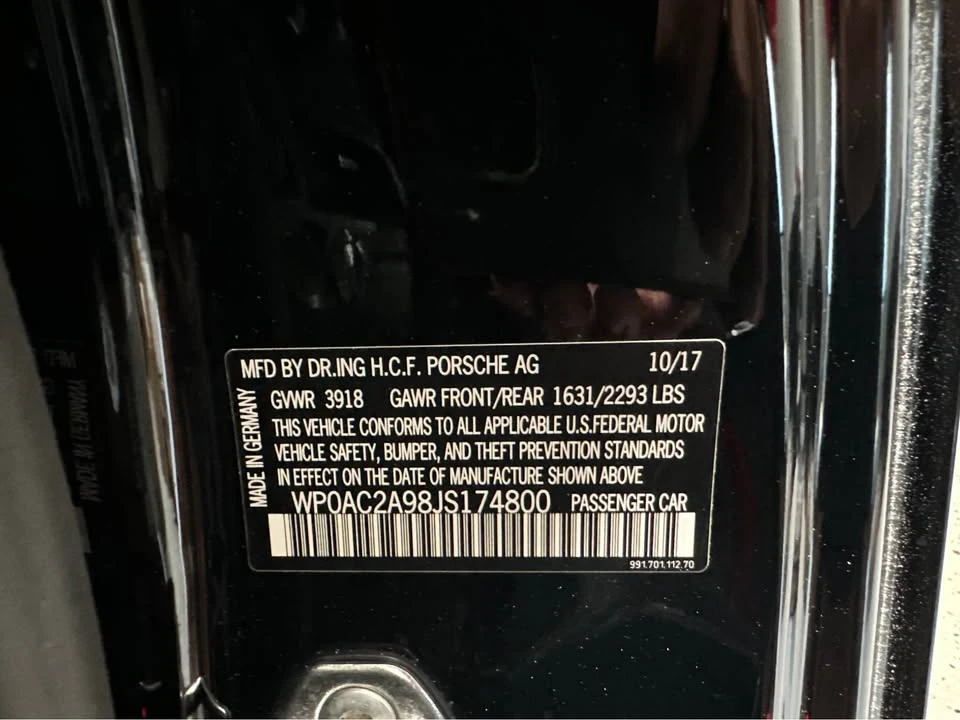 2018 Porsche 991 GT3 - Image 10 of 20