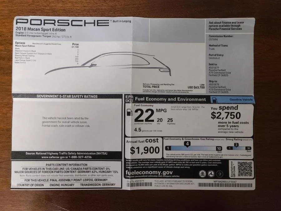 2018 Porsche Macan - Image 20 of 20