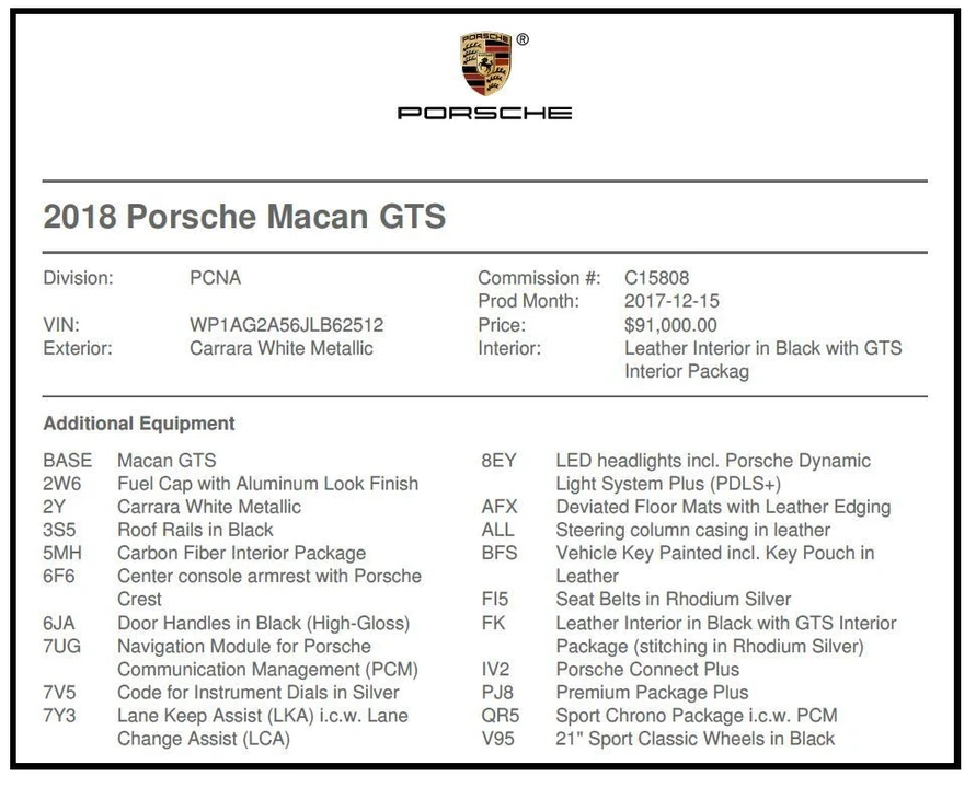 2018 Porsche Macan GTS - Image 2 of 9