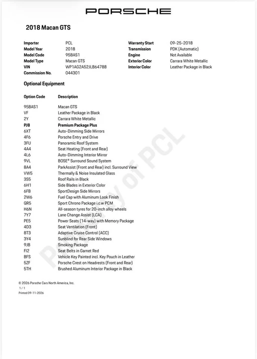 2018 Porsche Macan GTS - Image 12 of 12