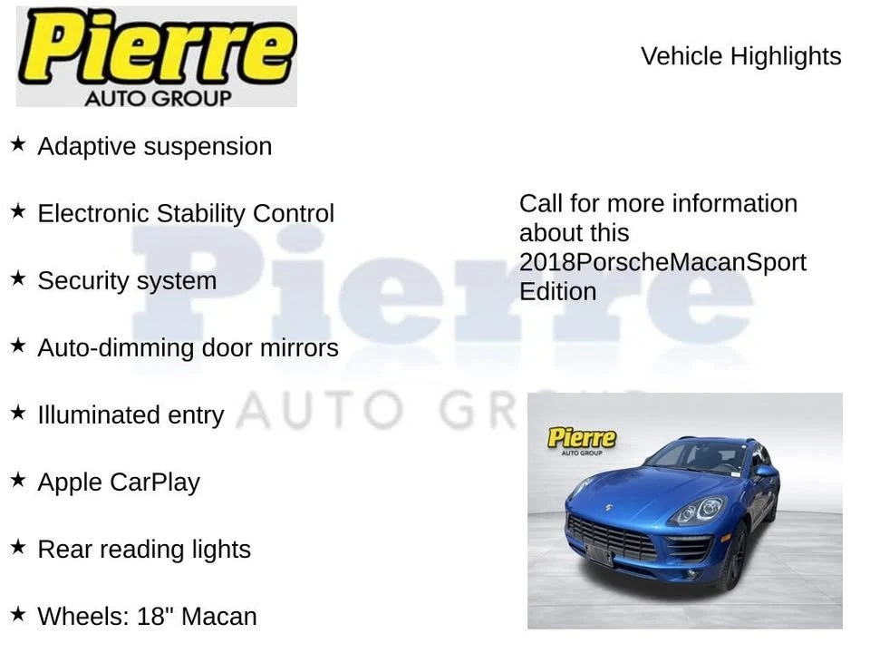 2018 Porsche Macan - Image 3 of 4