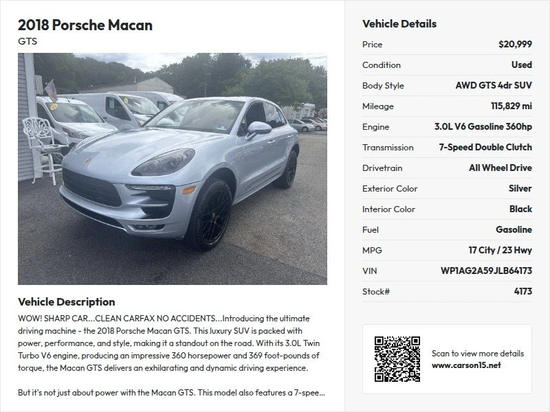 2018 Porsche Macan - Image 20 of 20